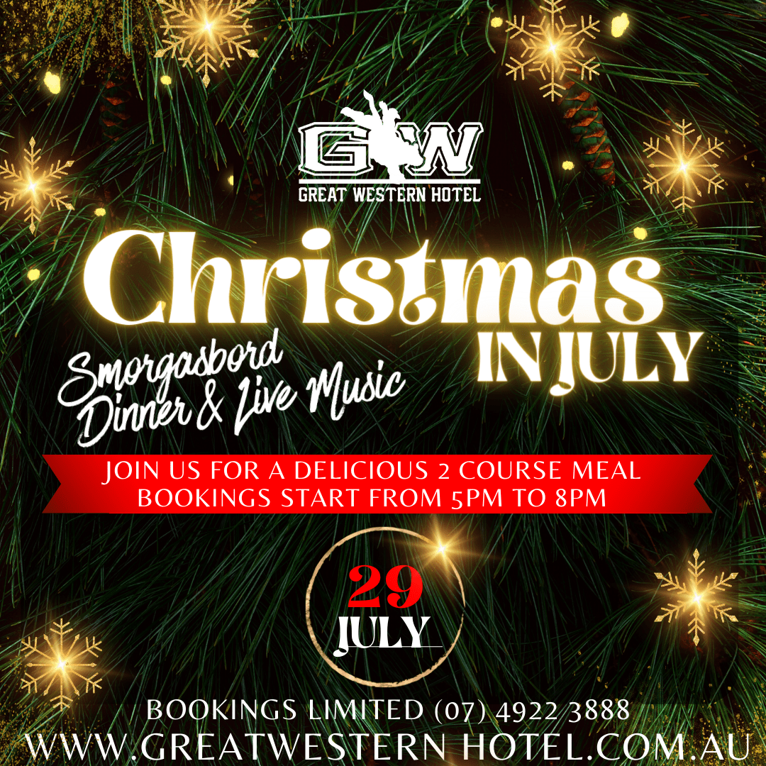Christmas In July Smorgasbord Dinner And Live Music Great Western Hotel